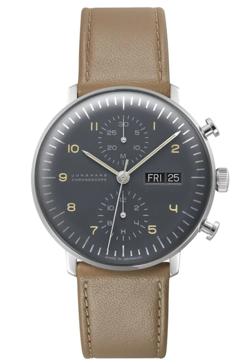 Clearance Junghans Max Bill Chronoscope, Datum Englisch
