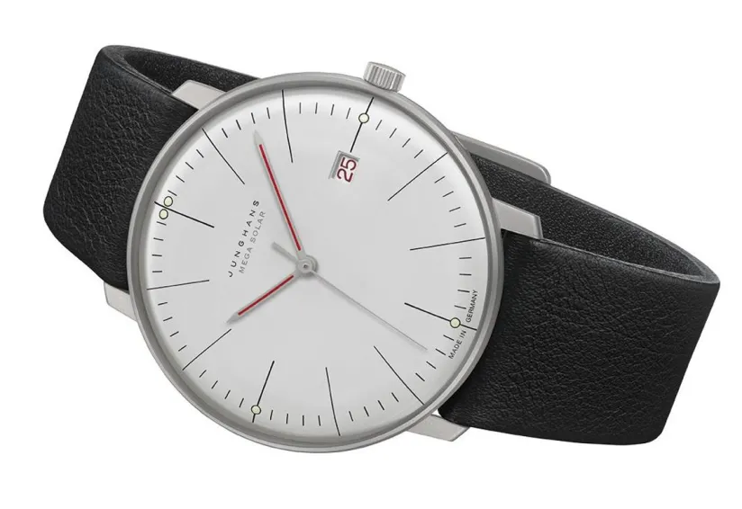 New Junghans Max Bill Mega Solar Bauhaus